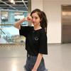 Vintage Funny Graphic Print High Street White Black Short Sleeved T-shirts for Women's Summer Casual Loose T Shirt Harajuku Streetwear Tshirt Y2k Tops