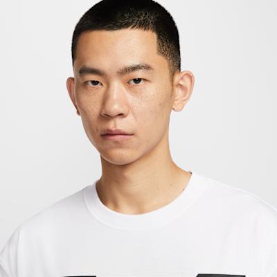 Nike T Shirts Unisex White Crew Neck Moderate