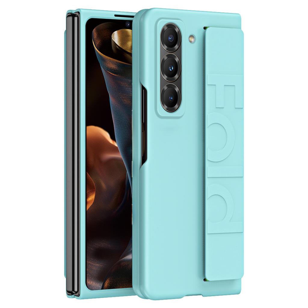 Etui na telefon z opaską na nadgarstek dla Samsunga Galaxy Z Fold Special/Z Fold 6 Slim/W25 Gumowane Twarde PC Etui na telefon komórkowy
