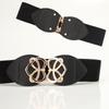 New Women's Elastic Belt, Fashionable and Versatile Decoration with Dress, Simple Waist-hugging Wide Waist Seal