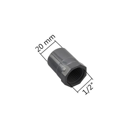 

Grey ID 20/25/32mm To 1/2 3/4 1 Female Thread PVC Water Pipe Connector Garden Agriculture Irrigation Tube Pipe Repair Adapter