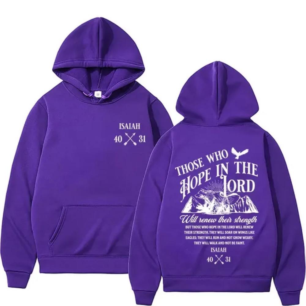 Men Women's Clothing Fashion High Street Sweatshirts Autumn/Winter Fleece Warm Hoodie Y2K Christian Jesus Letters Print Hoodies