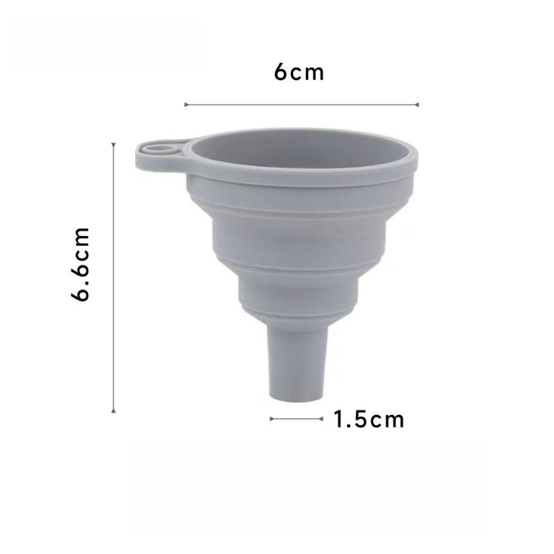 1Pcs Kitchen Mini Silicone Gel Foldable Funnel Hopper Cooking Kitchen Gadgets