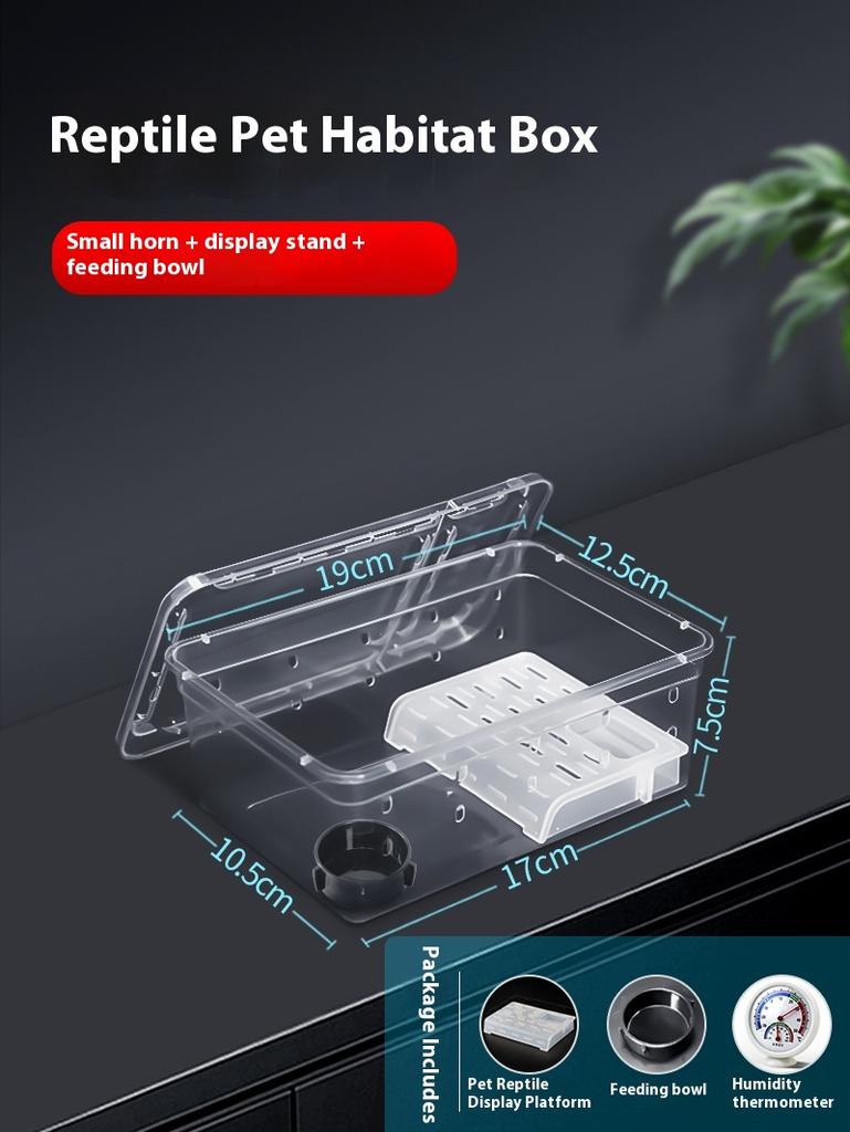 Reptile Terrarium Box Snake Spider Gecko Frog Lizard Turtle Insect Breeding Case Pet Supplies Habitat Tank