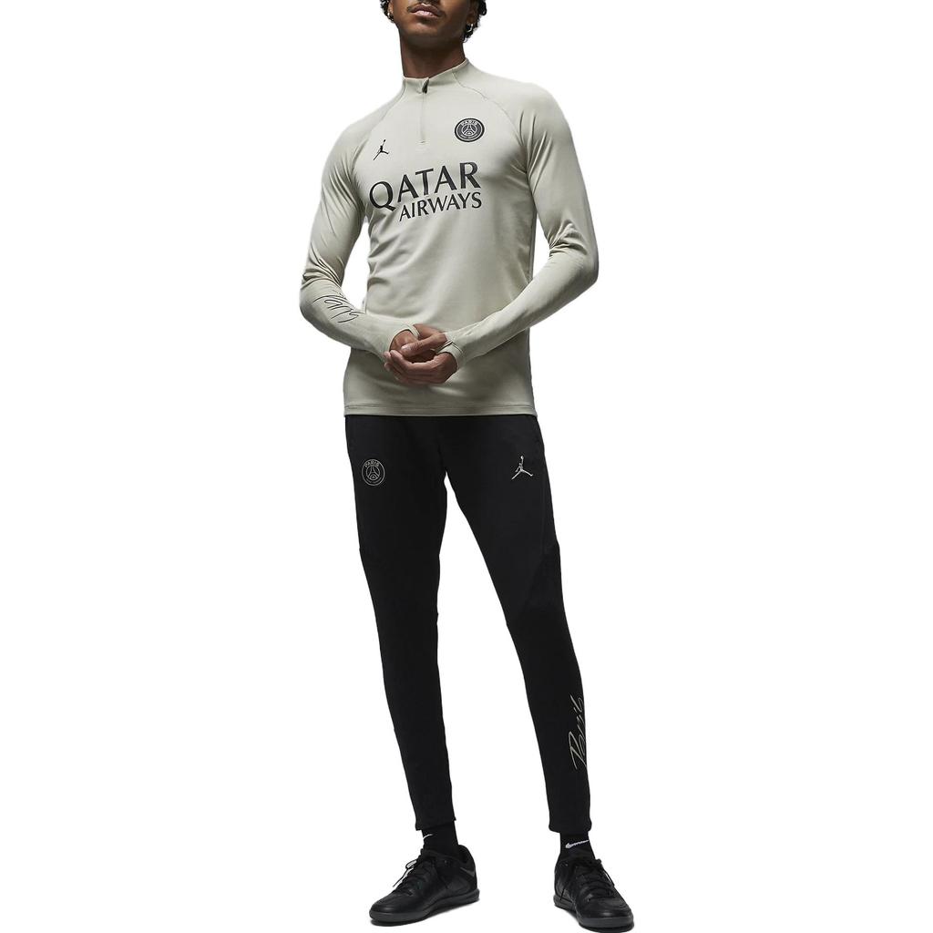 Jordan Letter Print Raglan Slim Fit Long Sleeve Soccer Jersey Men Tops Off-White DZ0844-231