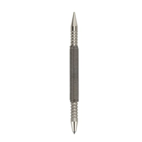 HAIBING Hammerless Center Punch, Double-Ended, Rust-Resistant, Convenient for Metalworking