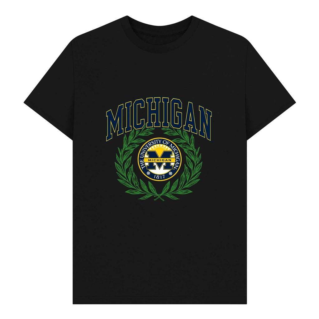 Park Fields Unisex Adult Wreath University of Michigan T-Shirt