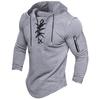 Men's Hooded Zip-Up Sweatshirt with Chest Pocket, Military Green, Olive, Brown, Gray, Black