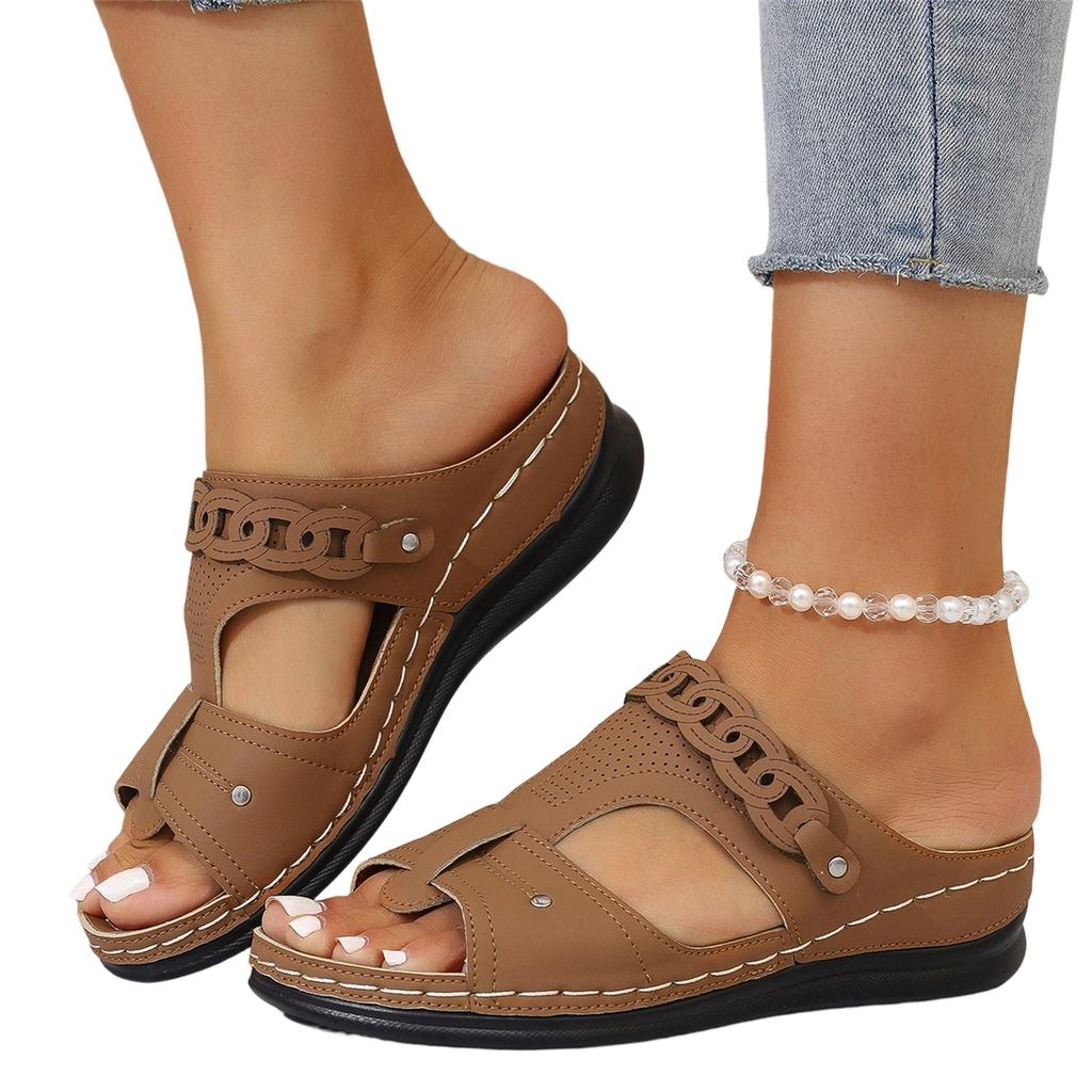 Women's Fashionable Casual Plus-Size Open-Toe Sandals
