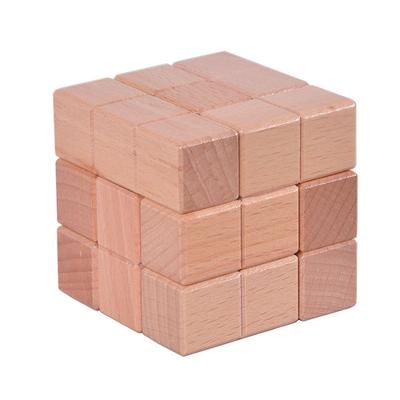 Casse Tete 3D Wooden Cube Puzzle Iq Logic Training Brain Teaser Puzzles Rompecabezas Montessori Educational Toys