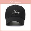 Alphabet Embroidery Hats Womens Summer Mesh Couple Shade Breathable Sports