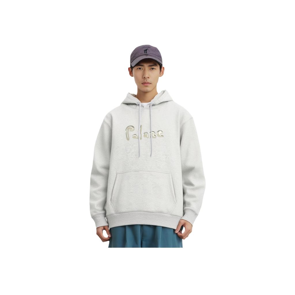 Palace Liquid Palace Hood Grey Marl Unisex Tops P25CS018