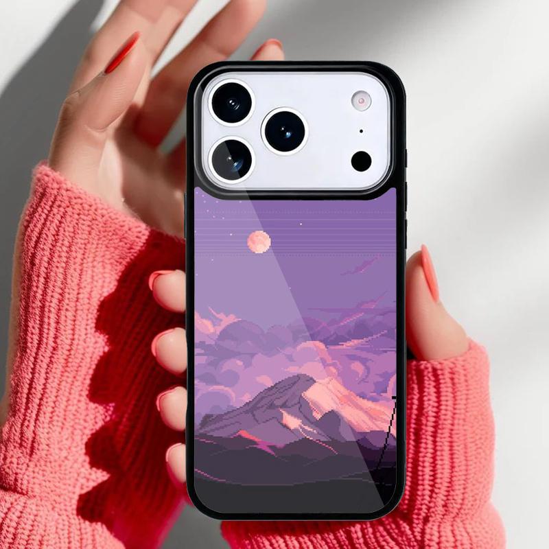 Art Pixel Aesthetic Phone Case for iPhone 17 16 15 14 13 Pro Max Back Cover for 12 11 Pro Coque