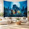 Hotel Transsilvanien Wandteppich Heimdekoration Hängendes Stoffkunst-Hintergrundteppich für Schlafzimmer