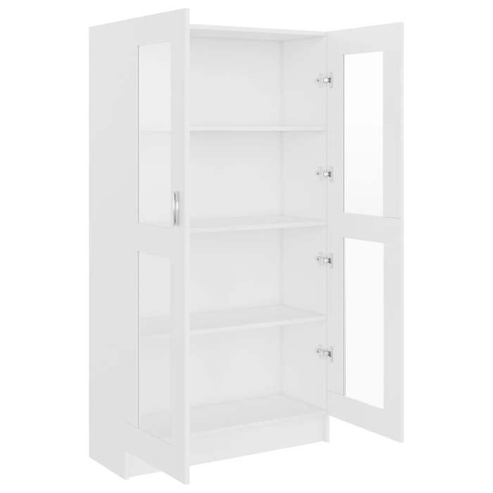 Bookcase/Window Cabinet - SWEETY - White 82.5x30.5x150 Cm Engineered Wood B362