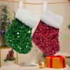 Hanging Christmas Tree Ornaments Plush Christmas Decoration Red Sequins Christmas Stocking  Home