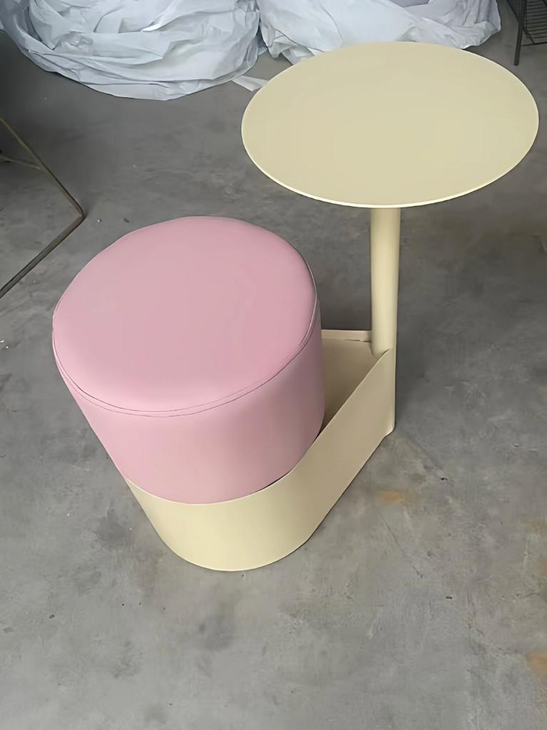 New Design 2-in-1 Modern Minimalist Sofa Side Table with Stool Storage End Table Living Room Furniture