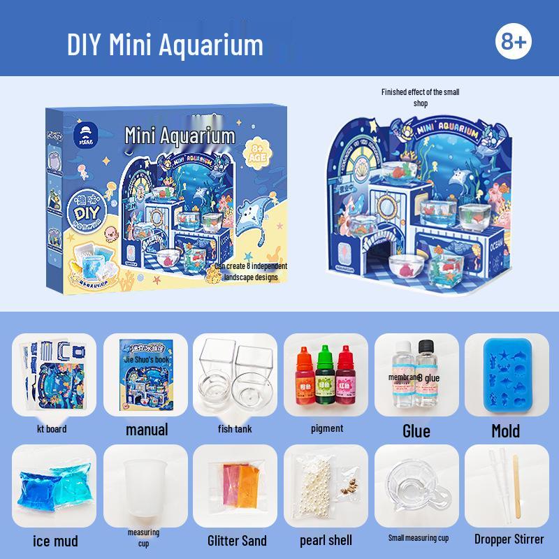 Mr. Toy Mini Aquarium DIY Role-Play Set for Kids