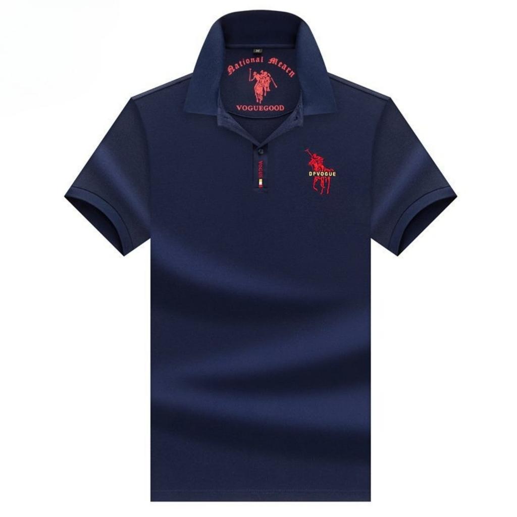 Trend Hub Polo Shirt New Men's Short-sleeved Polo Shirt Mens Embroidery Casual Business Polo Shirt