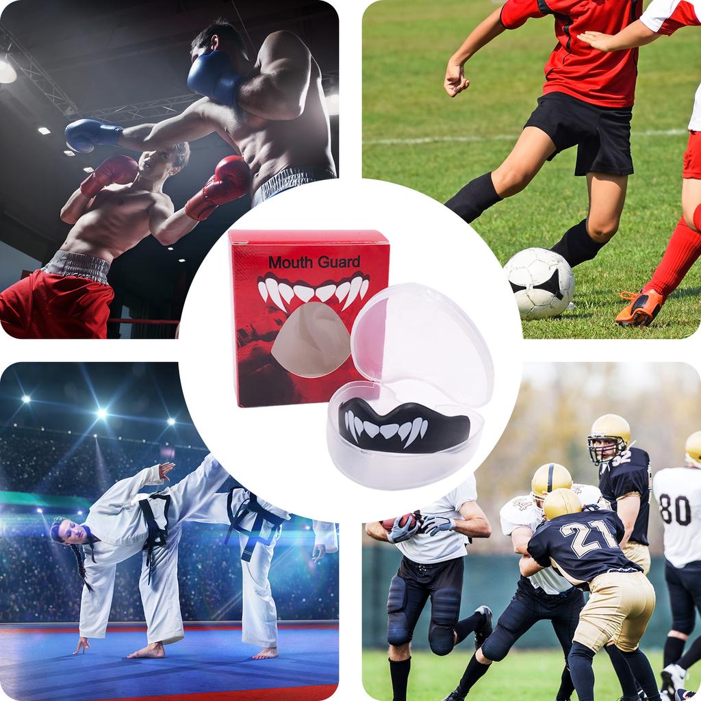 Professional EVA Boxing Mouthguard with Case Boxing Teeth Protector Gum Shield for Boxing MMA Rugby All Contact Sports