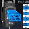 Digital Hanging Scale 50kg 10g Precision LCD Display Retractable 100cm Measuring Tape Portable for Hunting Luggage Kitchen