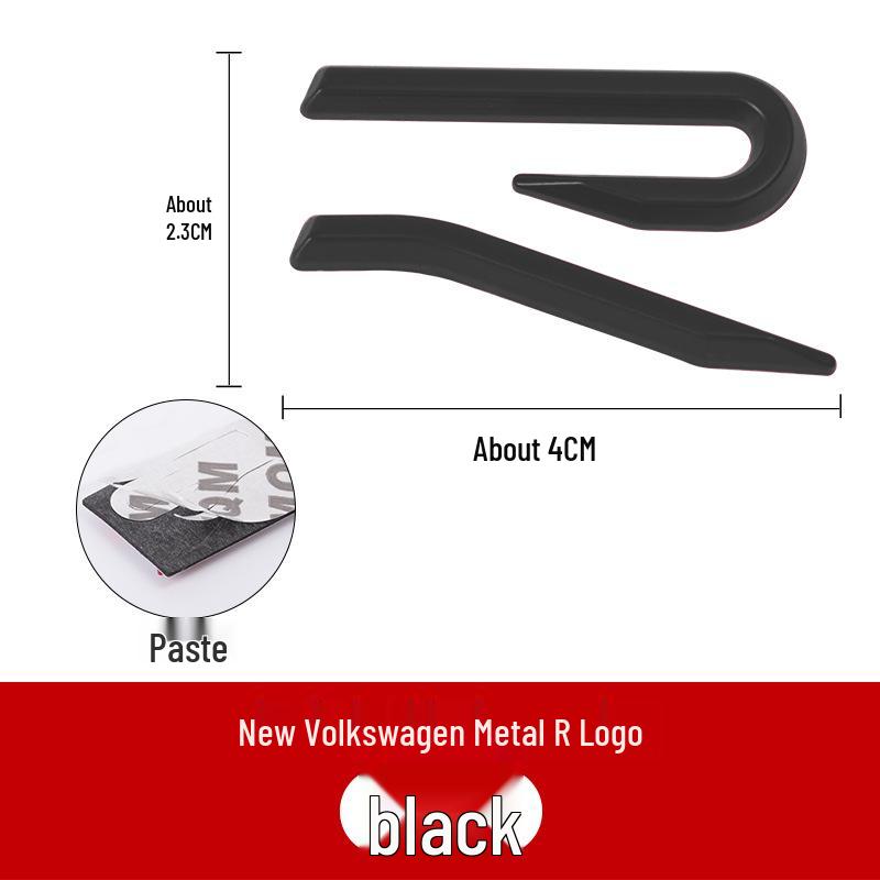 Volkswagen R-Line Emblem Sticker for Golf 8, Tiguan L, Tayron X, T-Roc, Viloran, and New R Standard