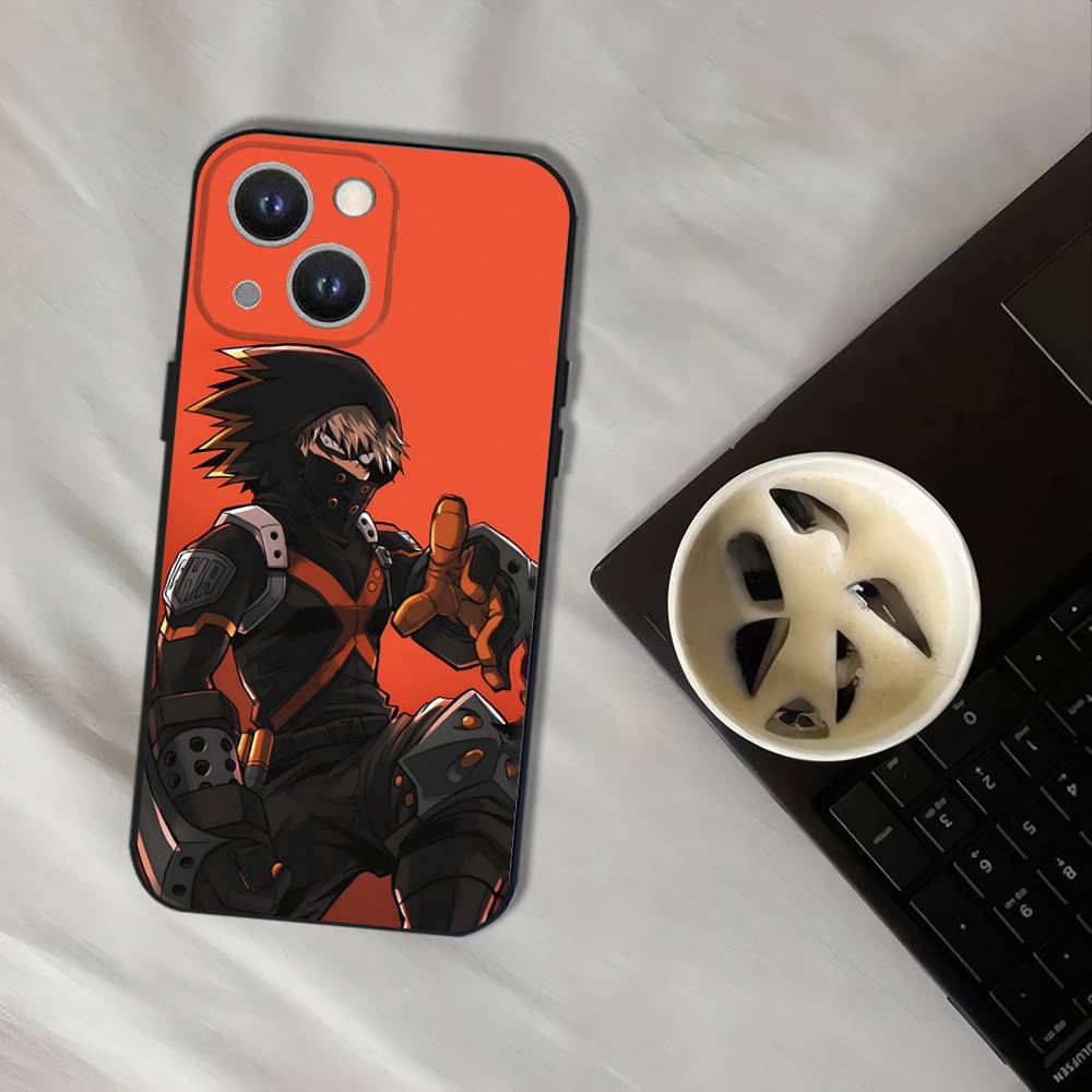 H-Hero Katsuki B-Bakugos Phone Case For iPhone 16,15,14,13,12,11,Pro,XS,Max,XR,Plus,E,SE4,Mini Black Soft Cover