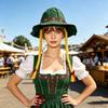 Cappello con treccia costume Oktoberfest per donna in tessuto poliestere Accessori Cosplay Halloween