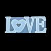 Silicone World 3D Heart Candle Silicone Mold Letters Epoxy Resin Mold DIY Crafts Aromatherapy Gypsum Soap Mold Home Decoration