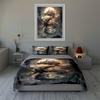 Dragon Fire Illustration Bedding Duvet Cover Sets Duvet Covers Pillowcases Gifts (1 * Duvet Cover 2 * Pillowcases, Without Duvet Insert)