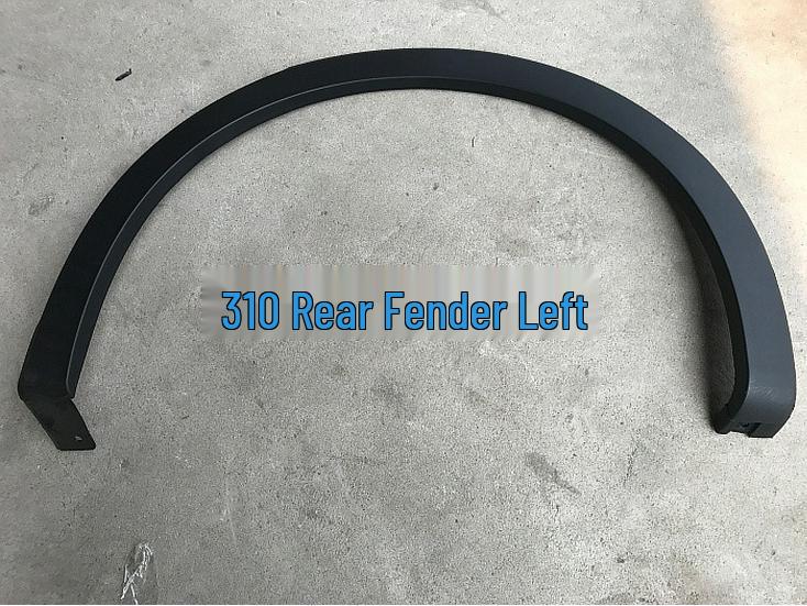 Baojun Front/Rear Wheel Arch Fender with Clips, Stainless Steel