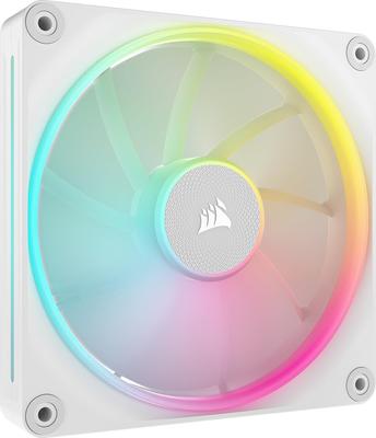 CORSAIR iCUE LINK LX140 RGB Expansion Kit 140mm PWM PC Case Fan Dual Light Loop Single Pack White CO-9051031-WW