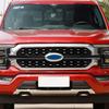Carbon Fiber Front Bumper Center Grille Cover Trim Bezels For Ford F150 2021-23