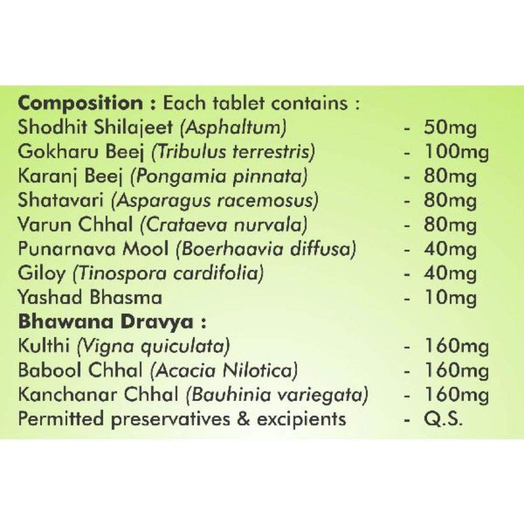 Baidyanath Asli Ayurved Prostaid 50 Tablets Herbo-Mineral Urinary Health Support Formula