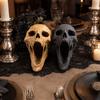Statua Teschio Gotico, Modello Testa Umana Stampato 3D per Decorazione Casa, Statue di Halloween, Modello Teschio per Libreria e Scrivania