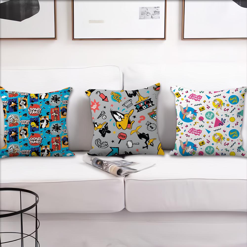 cushion Anime cover Living Cute B-Bugs Room Headboard Bedroom Office Cushion Cushion Cartoon Sofa Nap Time B-Bunny Pillow Case