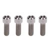 4 Pcs Disk Brake Caliper Screw M6x16mm Ti Alloy Sturdy Lightweight Low Temperature Drift Suppression Bike Brake Screw