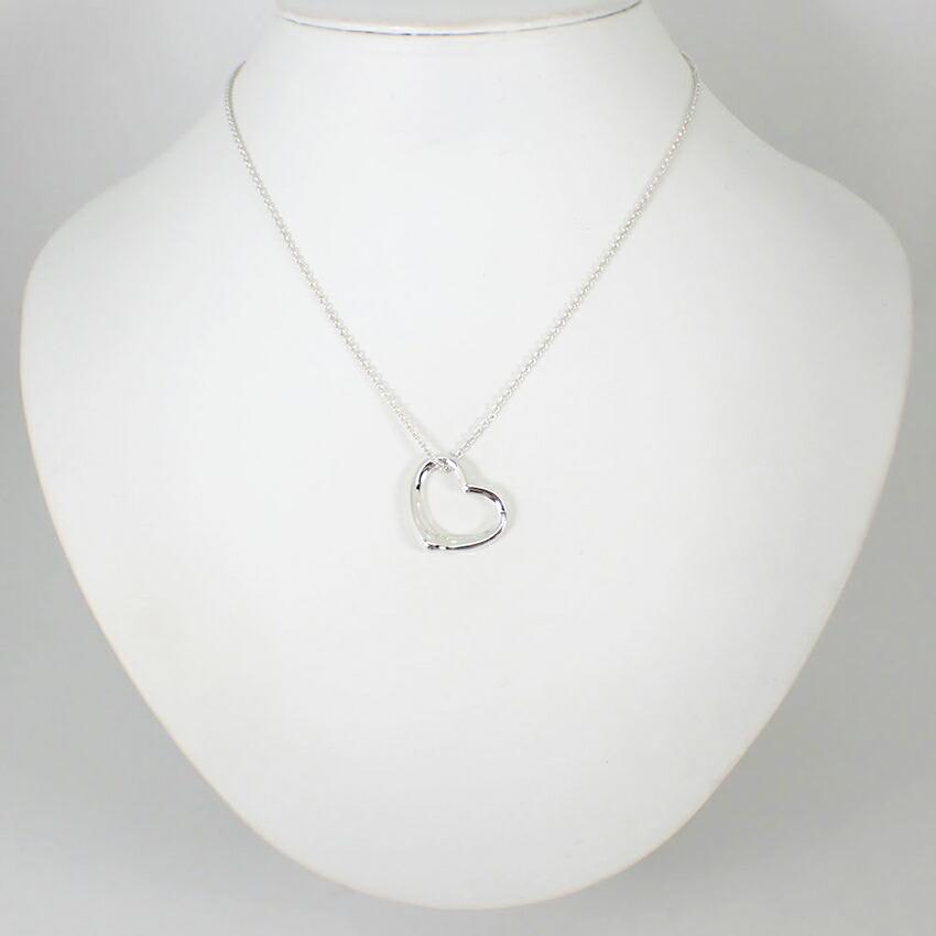 [Used] TIFFANY 925 Open Heart Pendant/Necklace/g507-47