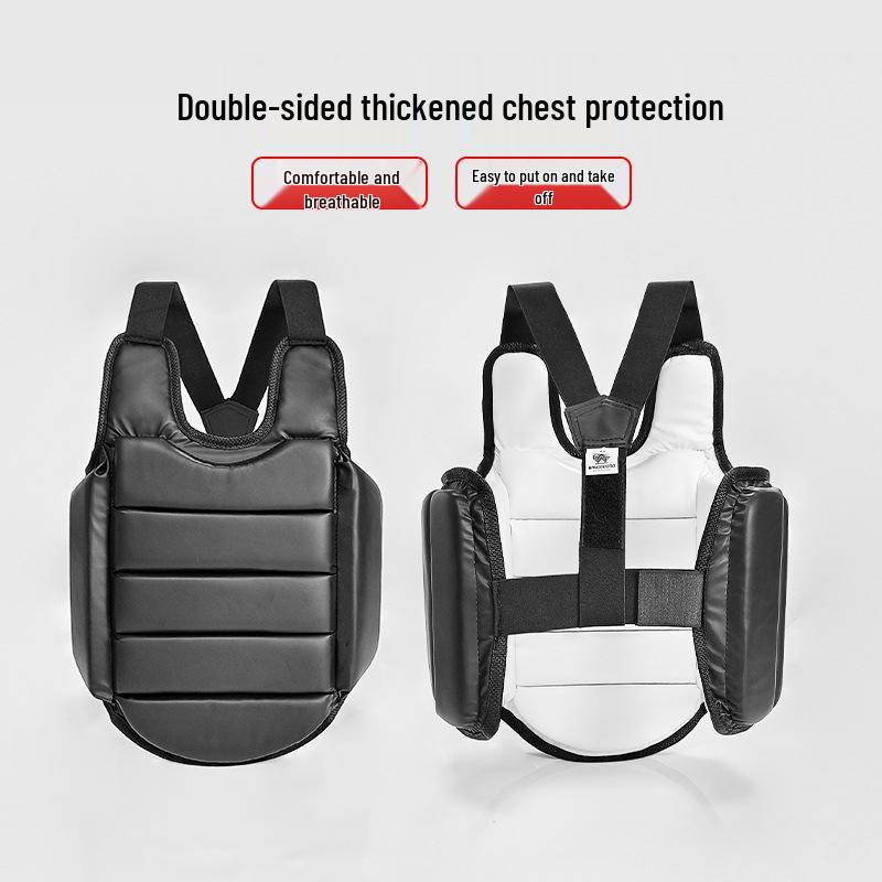 Adult Karate Chest Protector - Comfortable, Double-Sided, Thickened Armor for Men & Women. L