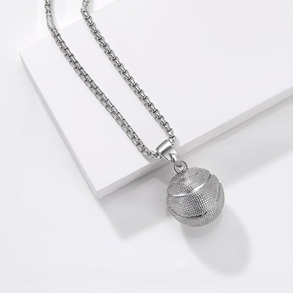 Jewelry Soccer Football Pendant Metal Chain Men's Necklace  Valentine's Day Gift