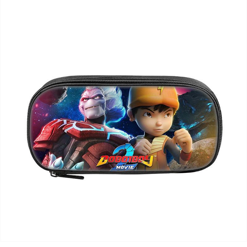 Boboiboy Pencil Case For Kids Nylon Storage Bag With Cartoon Design