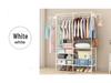 Floor-Standing Multi-Layer Coat and Clothes Rack with Storage Shelves for Dormitory or Home Use