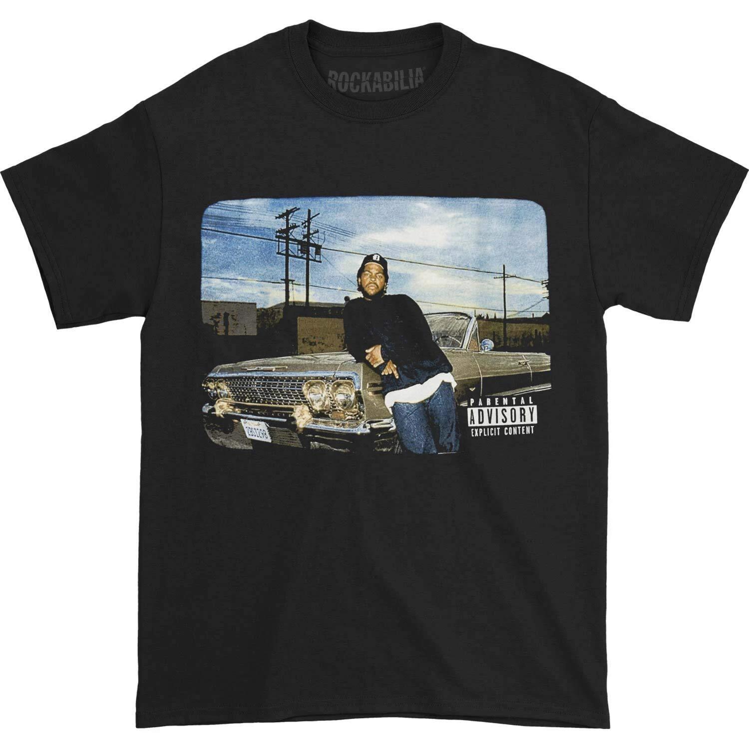 Официально лицензированная черная мужская футболка Ice Cube Impala Leaning Ice Cube Tee 4XL