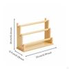 Tiered Bracelet Display Rack Solid Wood Wooden Jewelry Stand 2 Tier Desk Organizer for