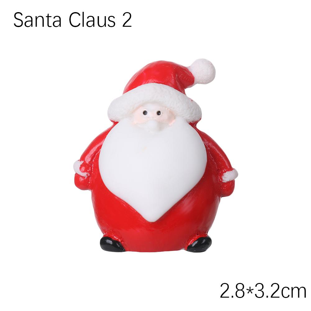 1PC Micro Landscape Toys Fairy Garden Home Decorations Deer Xmas Tree Miniature Snowman Christmas Figurines Santa Claus