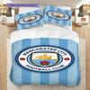 Manchester City Pride. Bedding (1 * duvet cover + 2 * pillowcase, without core) 2DFlat Duvet cover and pillowcase Christmas birthday gift