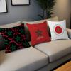 MMorocco Map Flag Pillow Cover for Bedroom Room and Living Room Sofa Decorative Cushion Cover
