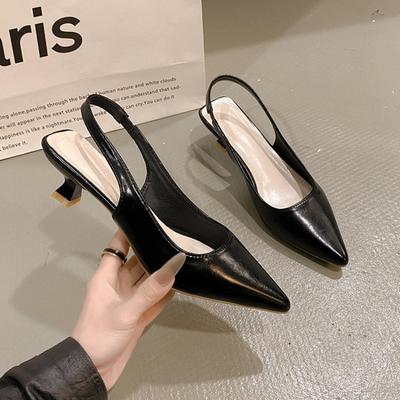 Mujer Sexy Thin Heels Party Women's Pumps  Summer Woman Shoes Pointed Toe Fashion High Heel Comfortable Shallow Shoes Silver