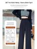 Petite Drapey High-Waisted Slimming Double-Button Pants for Women - Spring/Autumn
