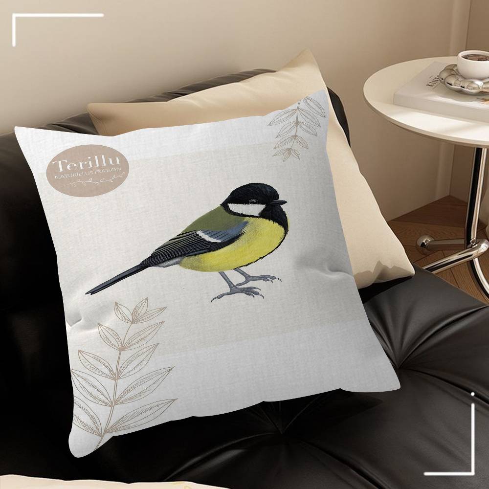 Various Types Of Birds Animal Introduction Pillow Covers Cartoon Sofa Home Doublesided Printing Short Plush Cute Cushion Cover